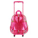 Compartiment principal du trolley Hello Kitty ouvert avec fermeture éclair visible