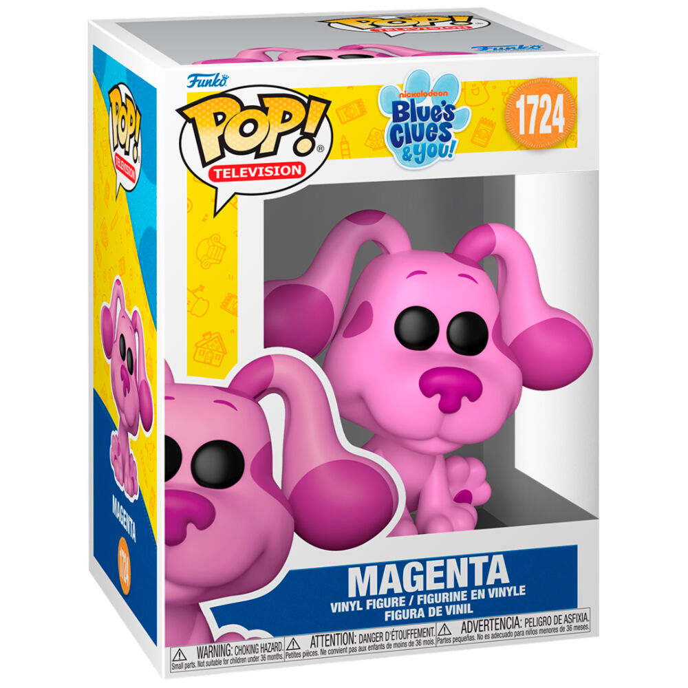 Figurine Funko POP Magenta de Blues Clues & You en vinyle de 9 cm dans sa boîte cadeau colorée