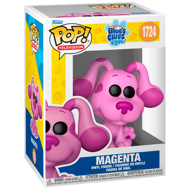 Figurine Funko POP Magenta de Blues Clues & You en vinyle de 9 cm dans sa boîte cadeau colorée