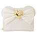 Image du portefeuille Loungefly Disney Minnie Wedding posé sur un fond clair mettant en valeur ses couleurs