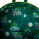 Sac à dos Loungefly Bulbasaur porté sur l'épaule, illustrant le confort et le style