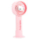 Face avant du mini ventilateur rechargeable Hello Kitty avec moteur silencieux et deux vitesses