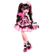 Accessoires de fête Monster High : ballon rose, invitation et carte d'anniversaire Draculaura