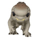 Vue rapprochée de la figurine Funko POP Distortus Rex Jurassic World 5 montrant les détails du design et les couleurs vives