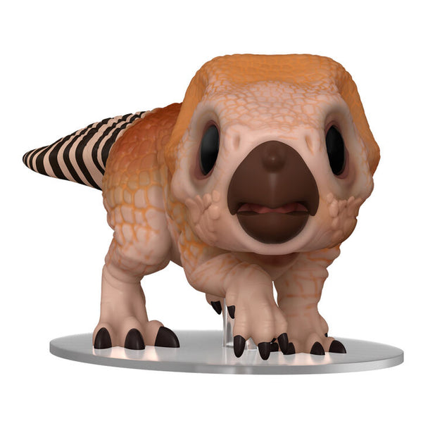 Détail de la figurine Funko POP Aquilops Jurassic World 5 montrant les couleurs et textures réalistes