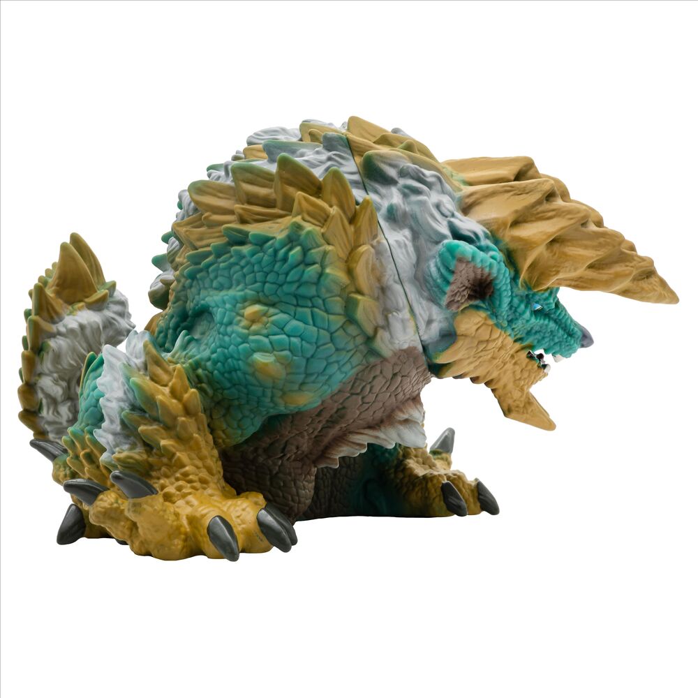 Vue arrière de la figurine Monster Hunter Zinogre révélant les éclairs et motifs sur son dos