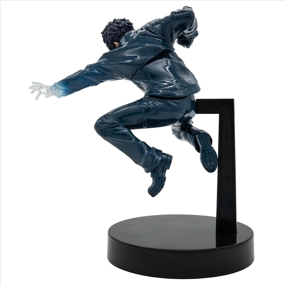 Vue rapprochée du visage expressif de la figurine Sakamoto Natsuki Seba signée BANPRESTO
