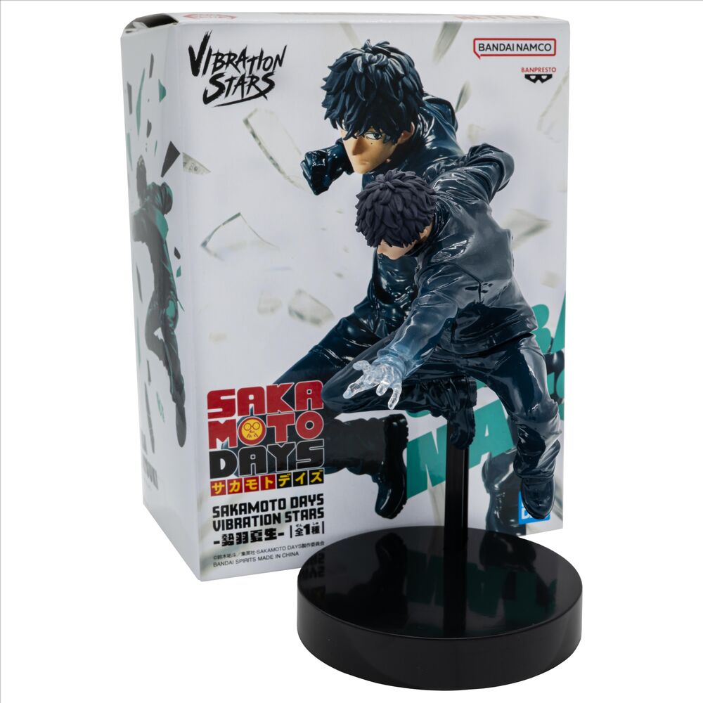 Figurine Sakamoto Natsuki Seba posée sur socle avec éclairage mettant en avant les finitions