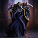 Présentation de la figurine Ainz Ooal Gown BANPRESTO sous un éclairage mettant en valeur ses couleurs