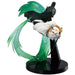 Vue rapprochée de la figurine BANPRESTO Sanemi Shinazugawa montrant les finitions et textures soignées