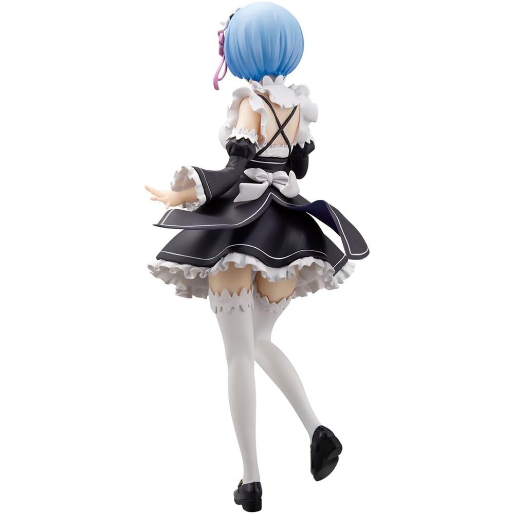 Vue arrière de la figurine Rem Glitter & Glamorous montrant la posture élégante