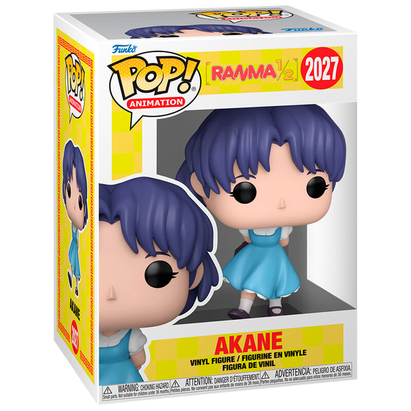 Vue détaillée de la figurine Funko POP Akane Ranma 1/2 avec ses couleurs vives et son design fidèle