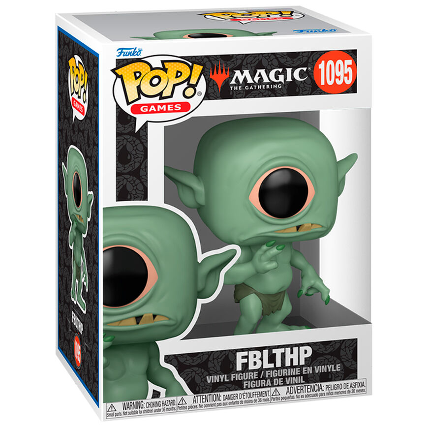 Vue de face de la figurine Funko POP Magic The Gathering Fblthp avec détails colorés et boîte