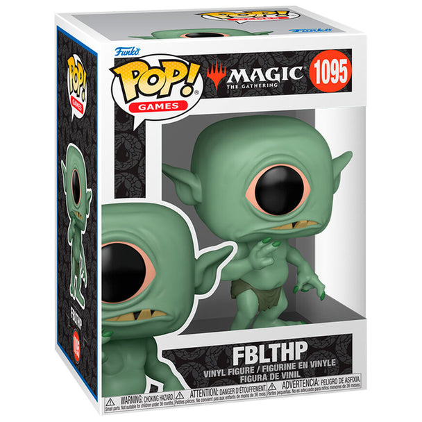 Vue de face de la figurine Funko POP Magic The Gathering Fblthp avec détails colorés et boîte