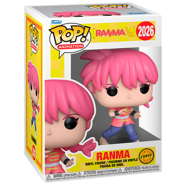 Vue détaillée de la figurine Ranma Chase Funko POP avec ses couleurs vives et son design soigné.