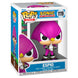 Vue rapprochée de la figurine Funko POP Espio Sonic The Hedgehog montrant les détails du design et la boîte