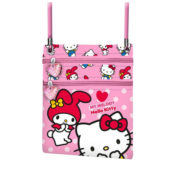 Adorable sac Hello Kitty et ses amis de KARACTERMANIA. Petit, pratique et parfait pour transporter vos essentiels avec style. Un accessoire kawaii indispensable pour les fans.