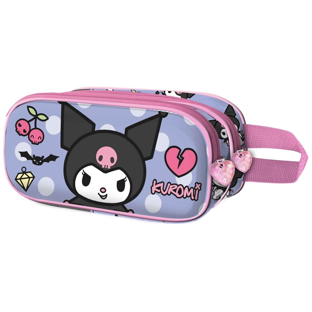 Trousse Kuromi Rebel 3D KARACTERMANIA, design détaillé montrant le personnage Kuromi avec un look rebelle et des finitions de haute qualité.