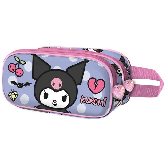 Trousse Kuromi Rebel 3D KARACTERMANIA, design détaillé montrant le personnage Kuromi avec un look rebelle et des finitions de haute qualité.