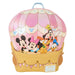 Sac à dos Loungefly Disney Mickey & Friends en forme de montgolfière vue de face avec détails colorés
