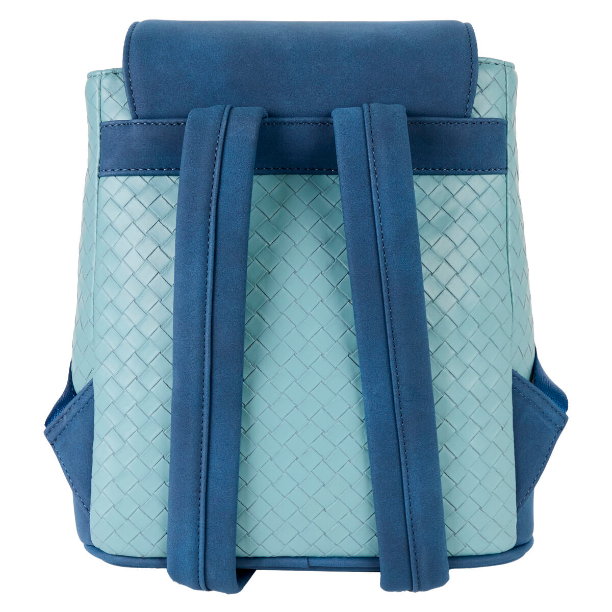 Sac à dos Disney Stitch Loungefly porté sur l'épaule montrant sa taille compacte