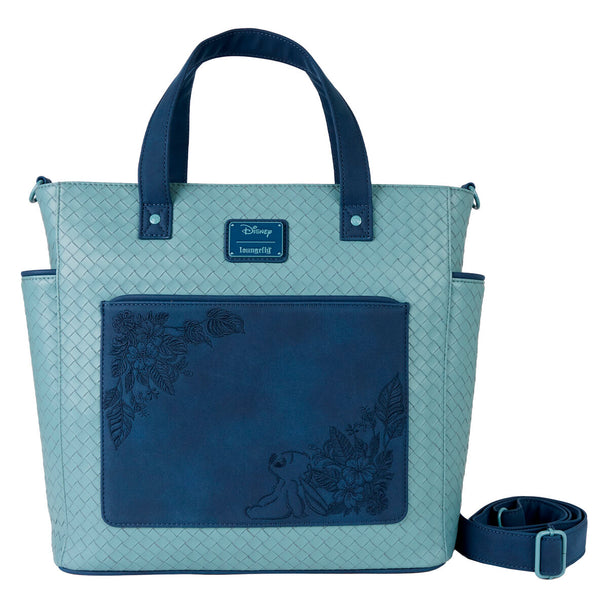 Sac à dos Loungefly Disney Stitch vue de face avec design coloré et détails précis