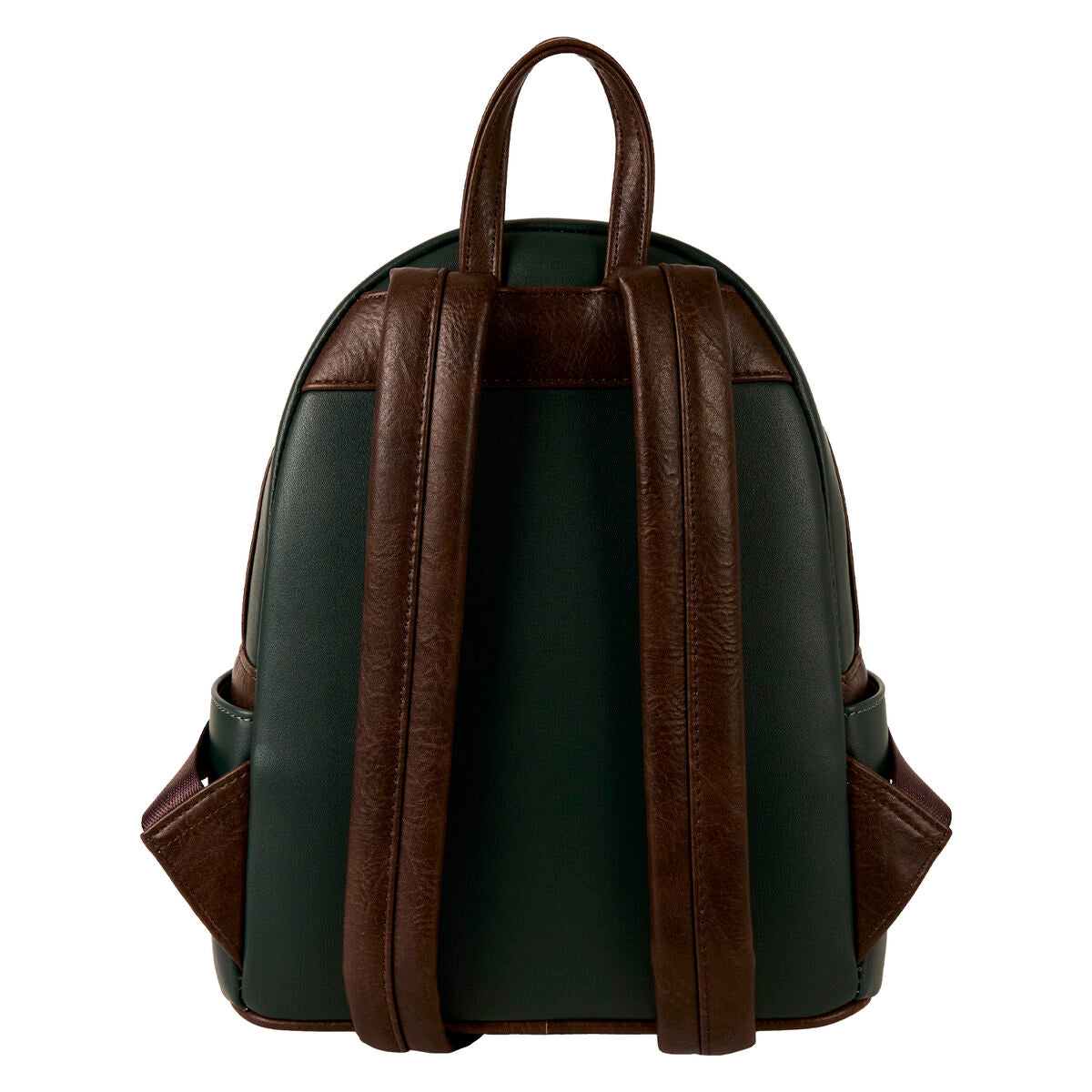 Sac à dos Loungefly The Fox and the Hound porté par un modèle, bretelles ajustables visibles