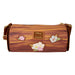 Détail du design coloré du sac Loungefly montrant Tod et Toby en action sur fond clair