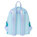 Vue arrière du sac à dos Loungefly Disney avec bretelles rembourrées pour un confort optimal lors du port.