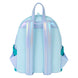 Vue arrière du sac à dos Loungefly Disney avec bretelles rembourrées pour un confort optimal lors du port.