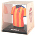 Figurine mini t-shirt rétro Valencia CF vue de face avec étui transparent