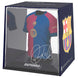 Mini t-shirt figurine Raphinha FC Barcelona vue de face avec étui transparent
