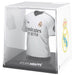Figurine mini t-shirt Mbappé Real Madrid vue de face avec détails précis des couleurs et du logo
