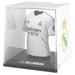 Figurine mini t-shirt Real Madrid Bellingham vue de face avec détails du maillot blanc