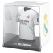 Figurine mini t-shirt Real Madrid Bellingham vue de face avec détails du maillot blanc