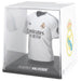 Figurine mini t-shirt Real Madrid Valverde vue de face avec détails du maillot blanc et noir