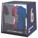 Zoom sur la texture en vinyle et acrylique de la figurine Gavi FC Barcelona
