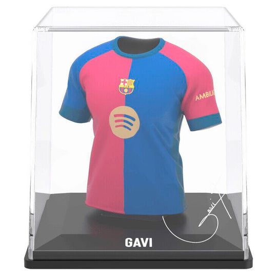 Figurine Gavi FC Barcelona dans son étui transparent de 9,5 cm de hauteur