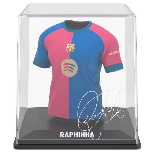Vue latérale de la figurine Raphinha avec son design fidèle au club