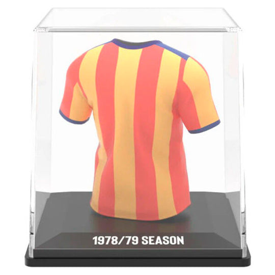 Vue latérale de la figurine mini t-shirt Valencia CF en plastique écologique