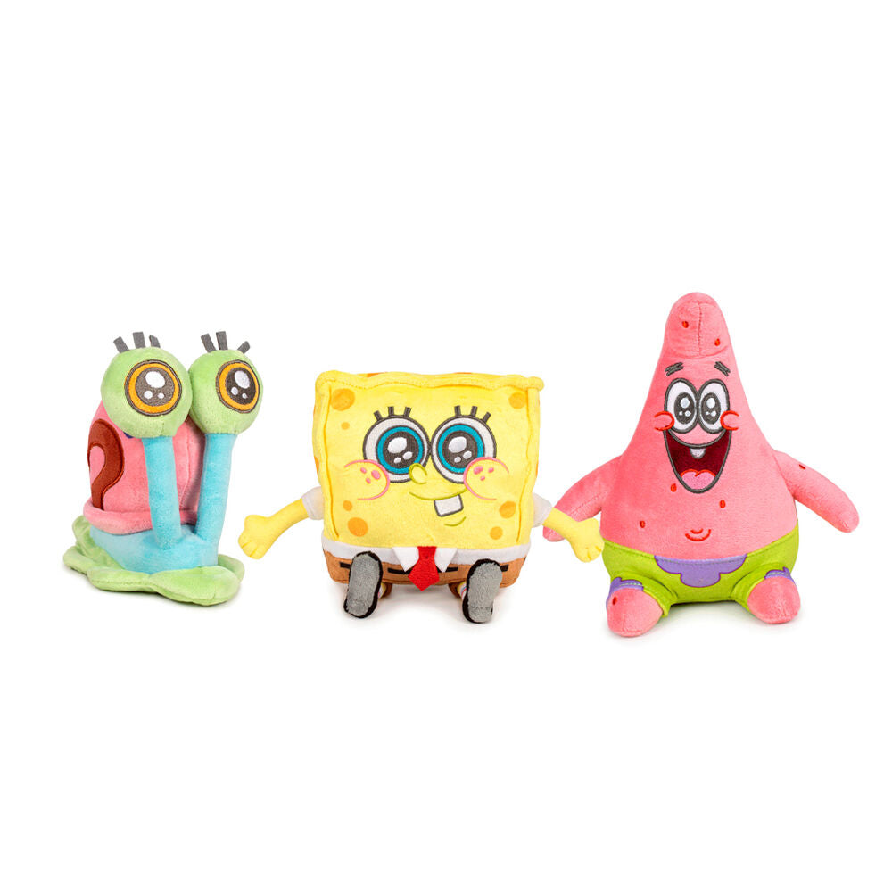 Peluche SpongeBob colorée de 22cm signée PLAY BY PLAY, parfaite pour les fans et les enfants.