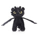 Peluche Toothless de 30 cm vue de face avec ses grands yeux expressifs et ses ailes déployées, inspirée de How to Train Your Dragon
