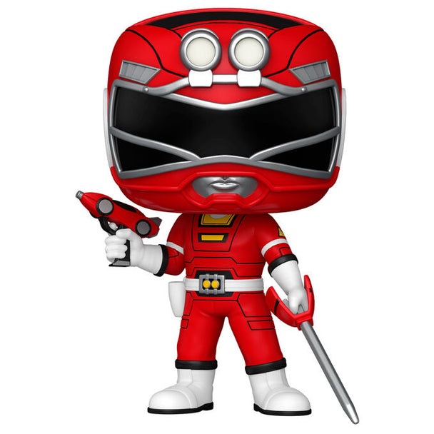 Boîte cadeau originale contenant la figurine Funko POP Red Turbo Ranger, parfaite pour collection