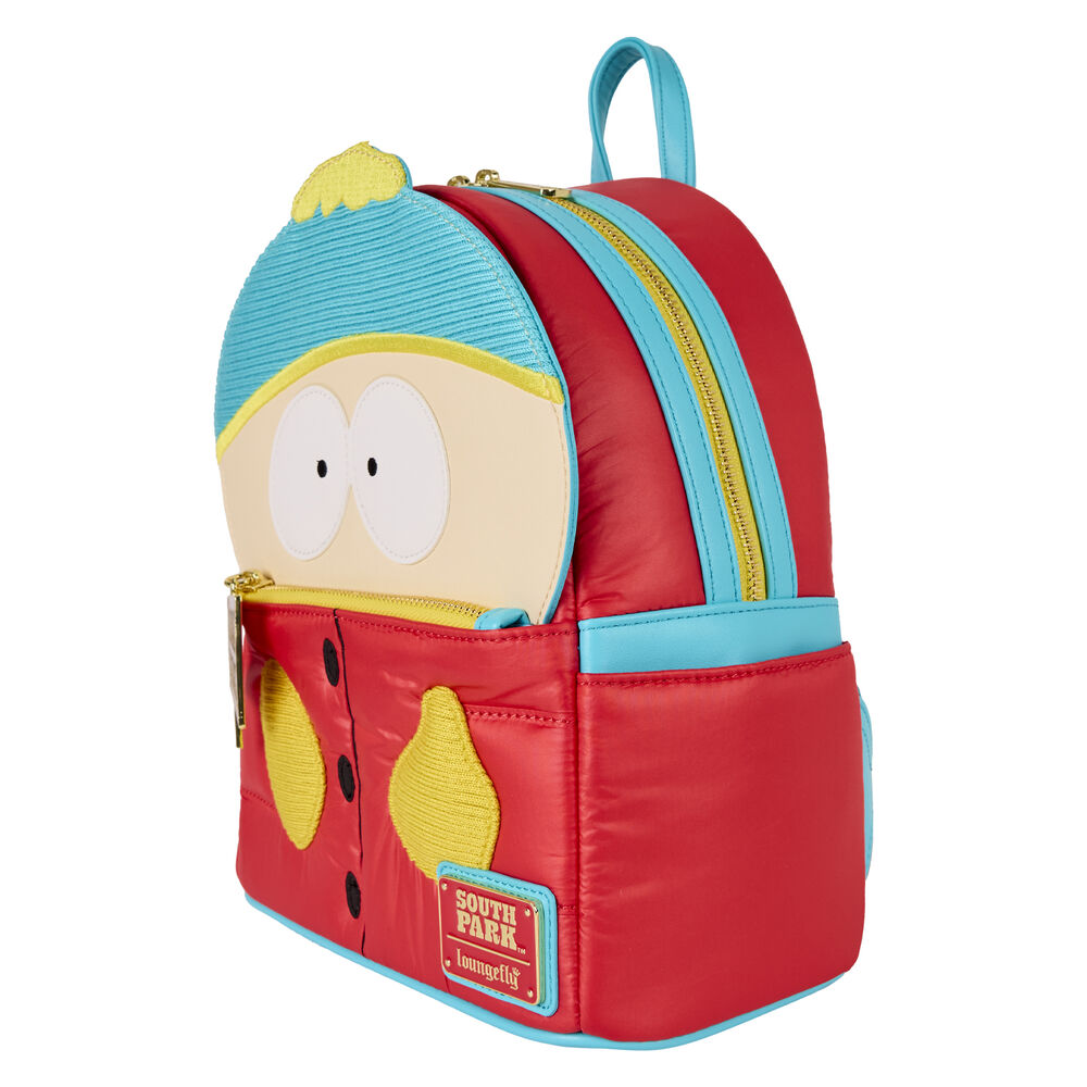 Zoom sur le logo officiel Loungefly sur le sac à dos Cartman South Park