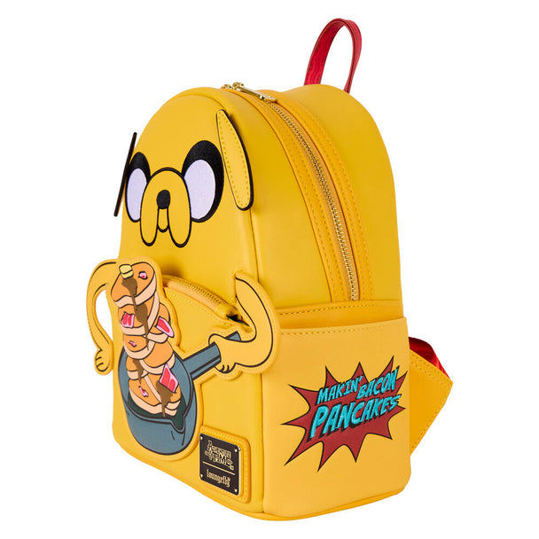 Sac à dos Loungefly Adventure Time Jake vu de face avec design coloré et détails précis