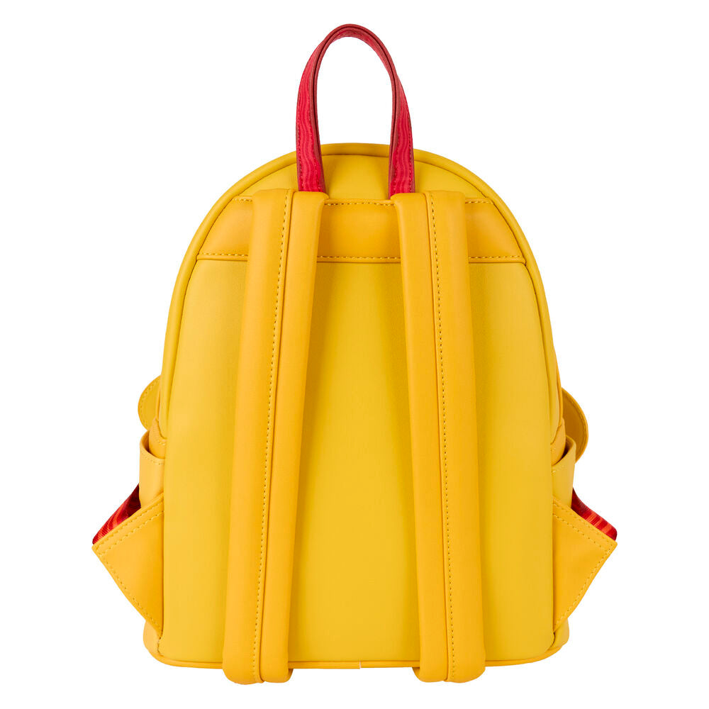Sac à dos Adventure Time Jake porté sur le dos, mettant en avant son confort et style