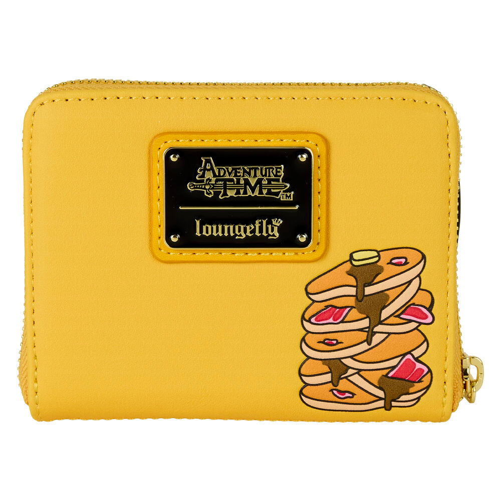 Image du portefeuille Loungefly Adventure Time posé sur une surface blanche avec un fond neutre