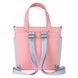 Sac à dos Loungefly Barbie porté sur le dos, mettant en valeur les bretelles ajustables et le design compact