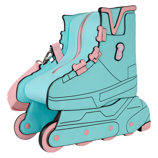 Détail de la bandoulière ajustable du sac Loungefly Barbie Skate pour un confort optimal