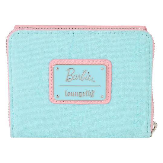 Intérieur du portefeuille Loungefly Barbie avec plusieurs compartiments pour cartes et billets